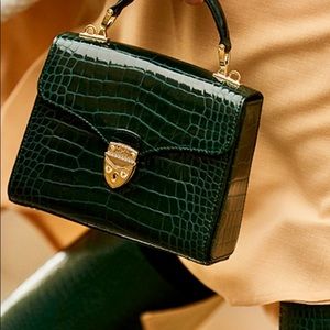 ASPINAL OF LONDON MIDI MAYFAIR NEW!!Gorgeous green color ASO HRH KATE MIDDLETON